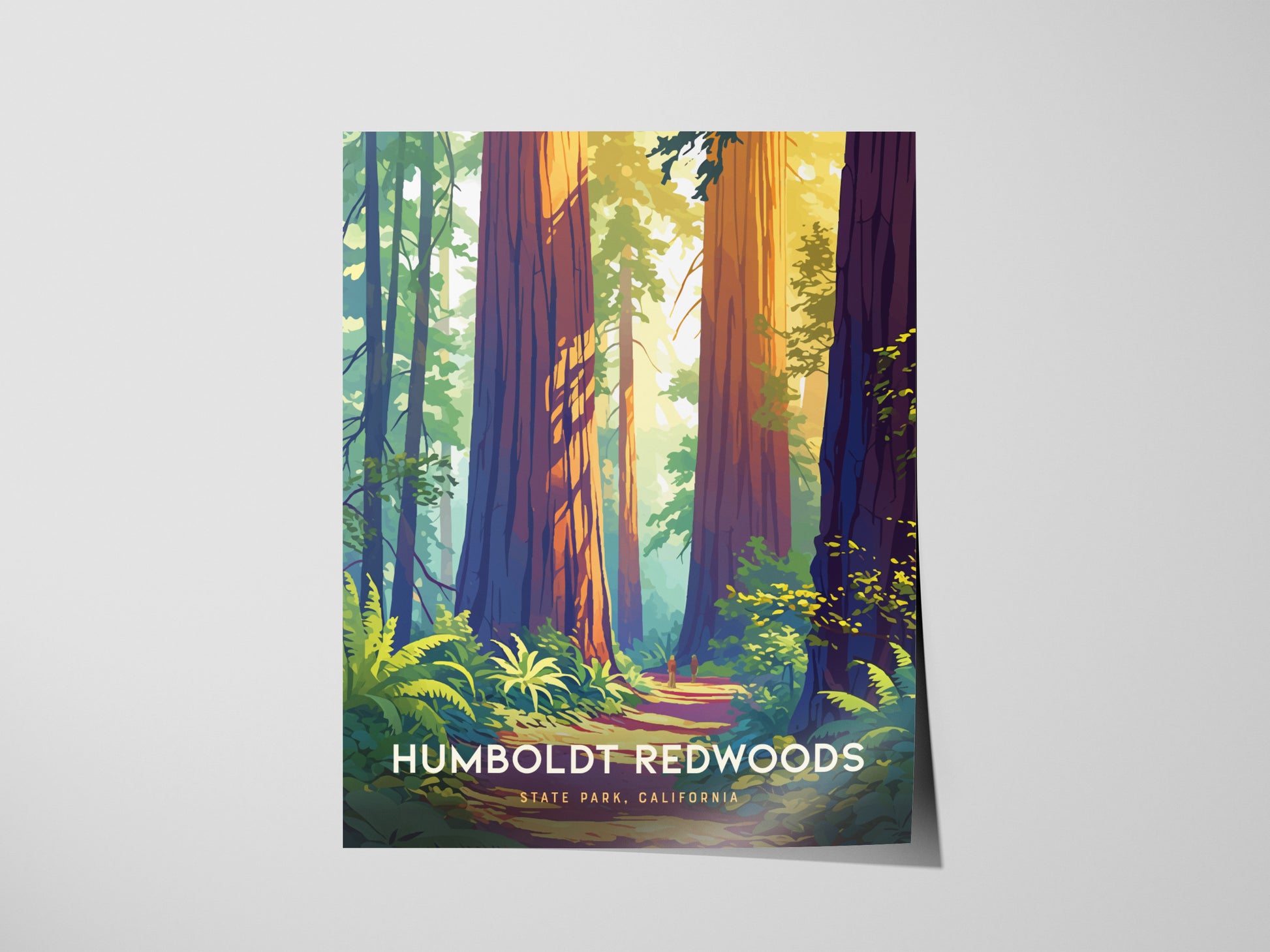 Humboldt Redwoods State Park Poster | Avenue of the Giants Wall Art