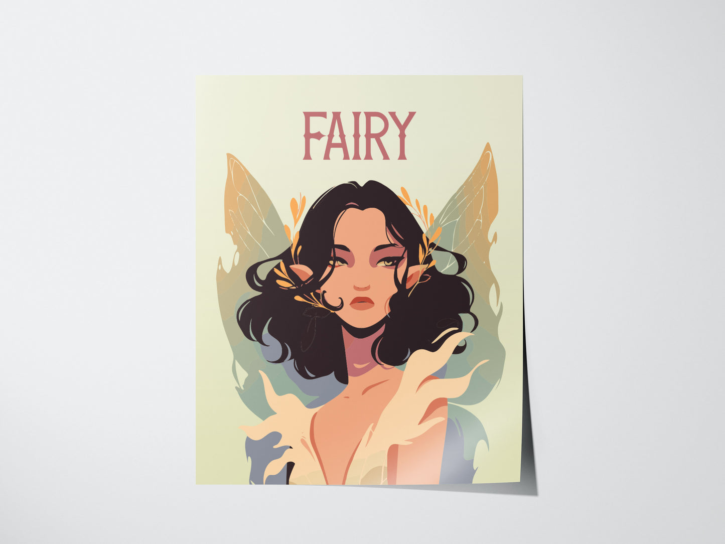 Fairy Fantasy Poster | Kids Room Mythical Wall Art | Framed or Unframed