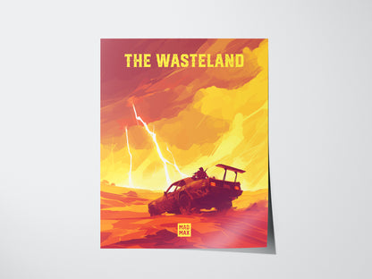 Mad Max Poster | Wasteland Fury Road Fan Art | Road Warrior Movie Gift