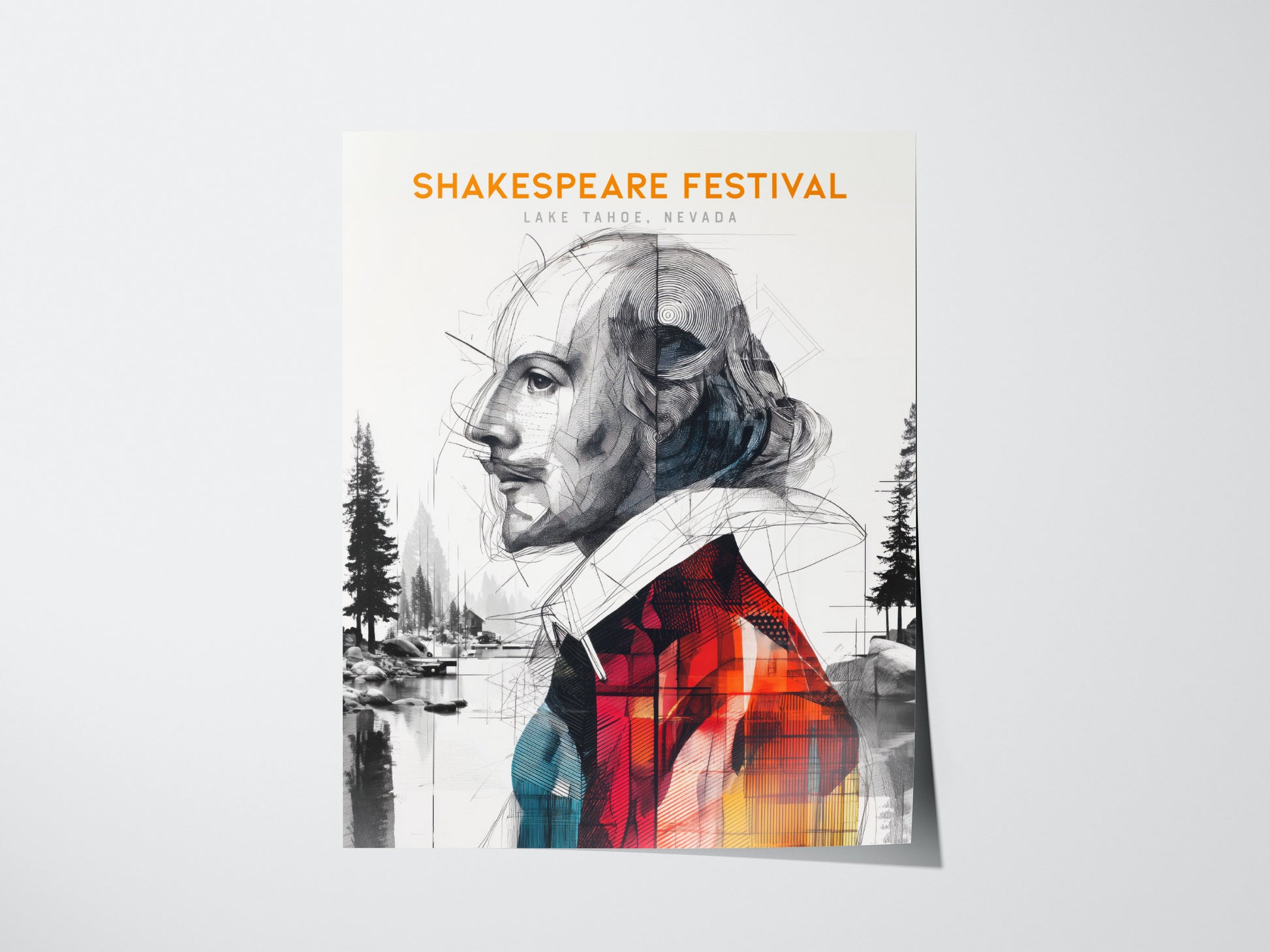 Lake Tahoe Shakespeare Festival Poster | Sand Harbor Nevada Wall Art
