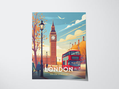 London Poster | United Kingdom Travel Wall Art