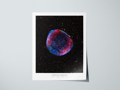 Supernova Remnant Poster | NASA SN 1006 Space Photography Wall Art — giclée print detail on matte paper