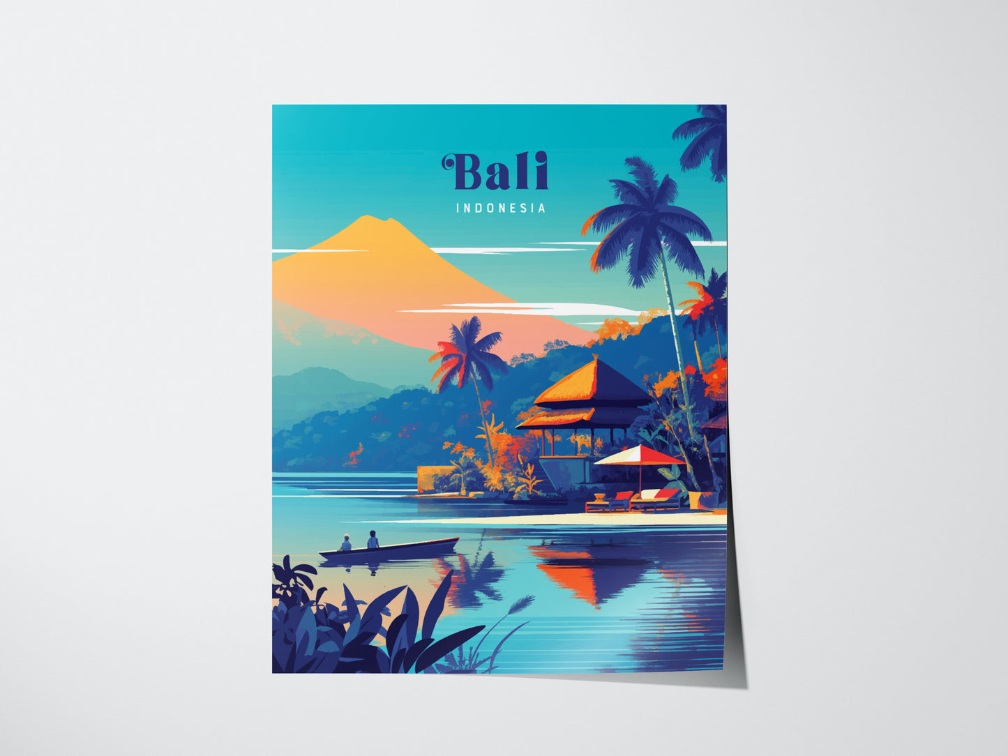 Uluwatu Poster | Bali Indonesia Surf Art | Surfer Gift