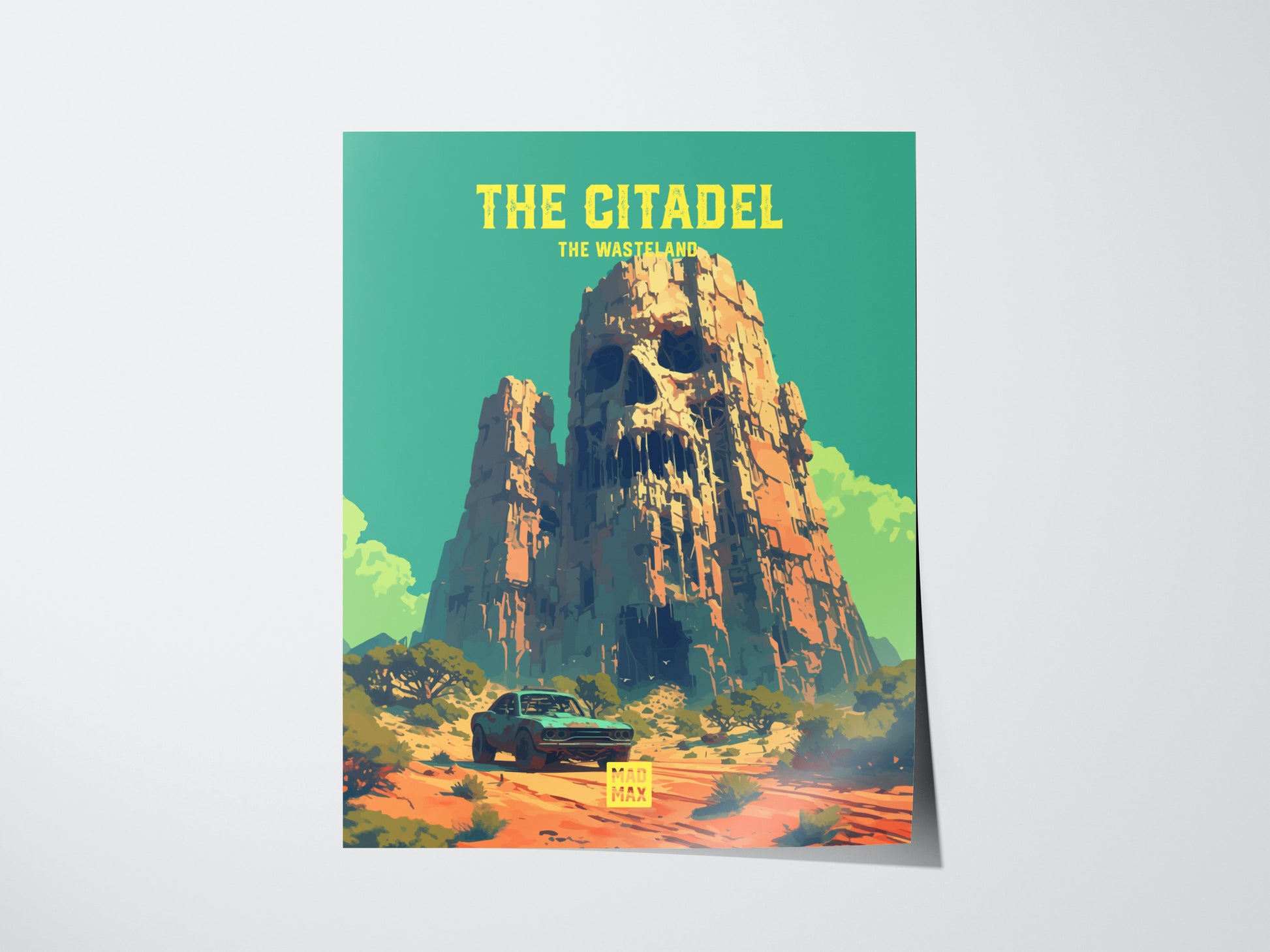 The Citadel Mad Max Poster | Fury Road Wasteland Art Immortan Joe Gift
