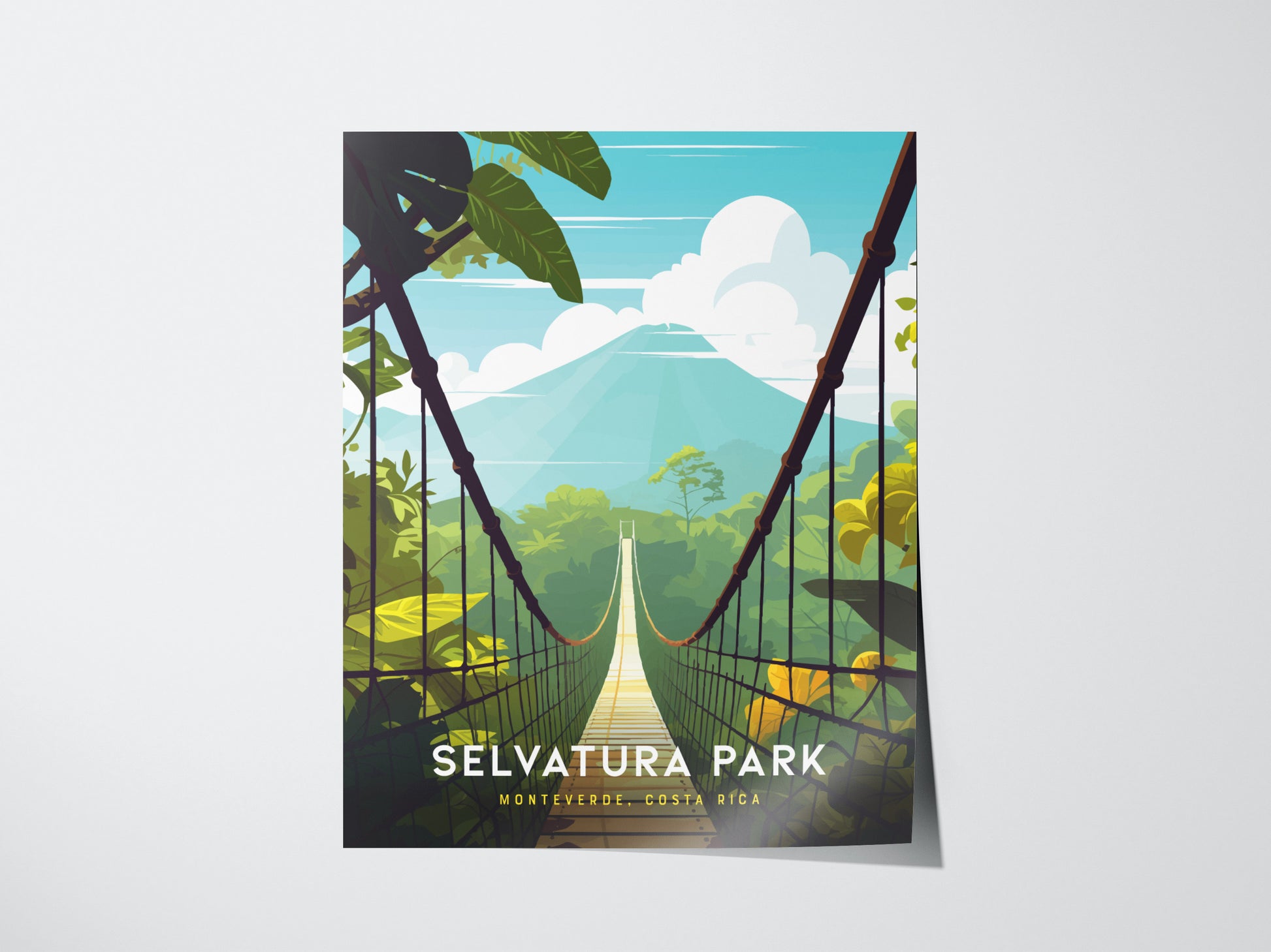 Selvatura Park Poster | Monteverde Costa Rica Cloud Forest Bridge Gift