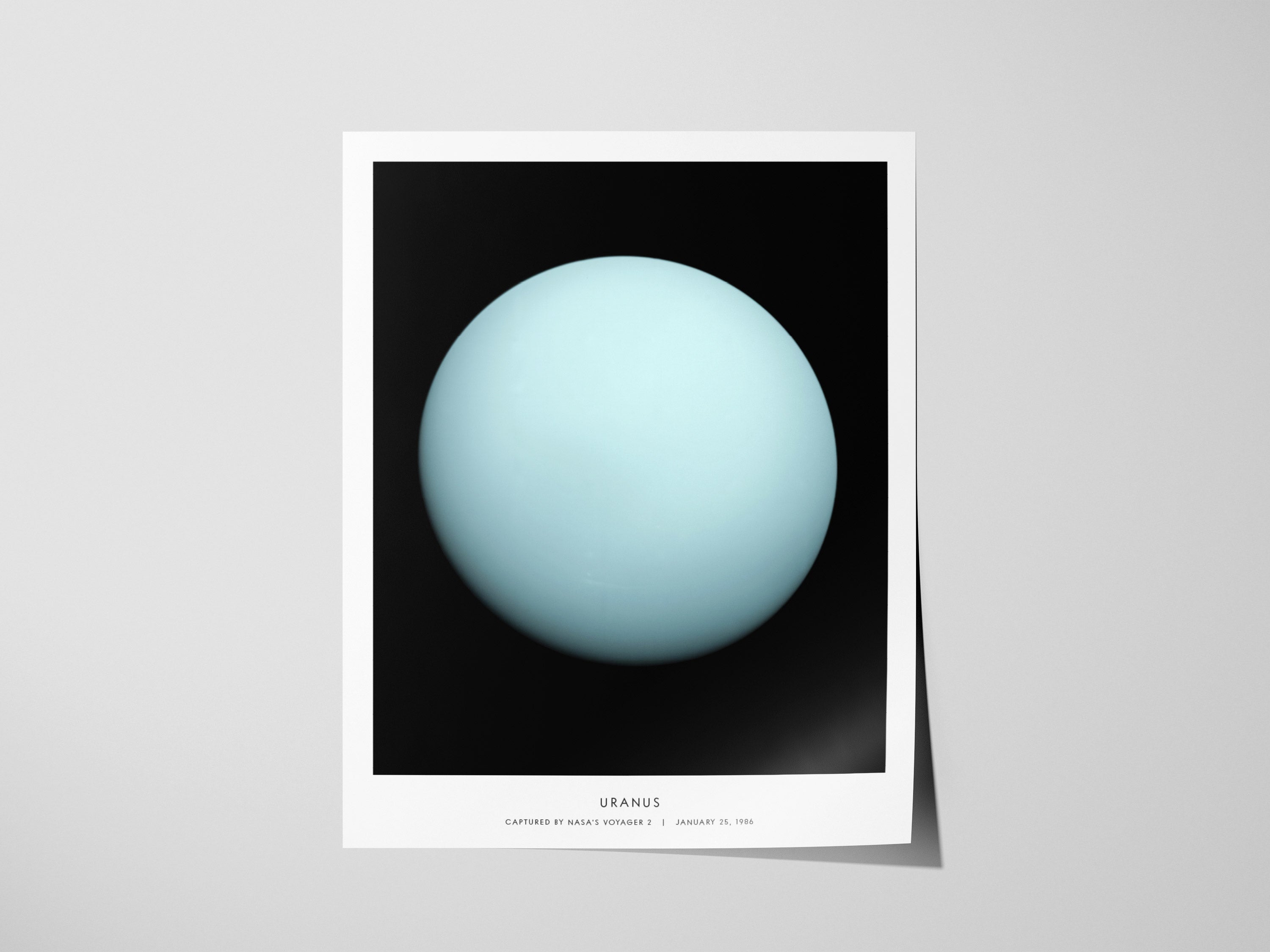 Uranusです！ Uranus NASA Poster | Voyager 2 Ice Giant Print | Swell Scenes