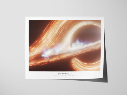 Sagittarius A* Landscape Poster | NASA Space Photography Wall Art — giclée print detail on matte paper