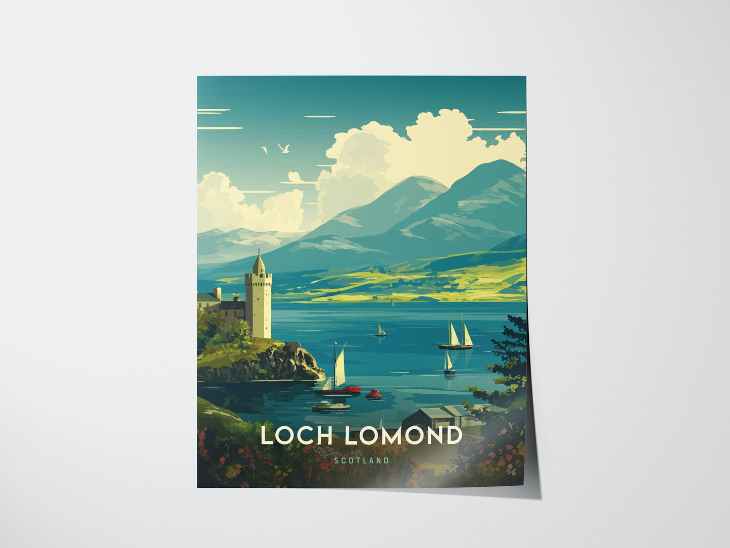 Loch Lomond Poster | Scotland Highlands Wall Art