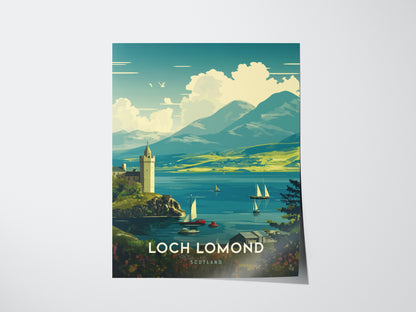 Loch Lomond Poster | Scotland Highlands Wall Art