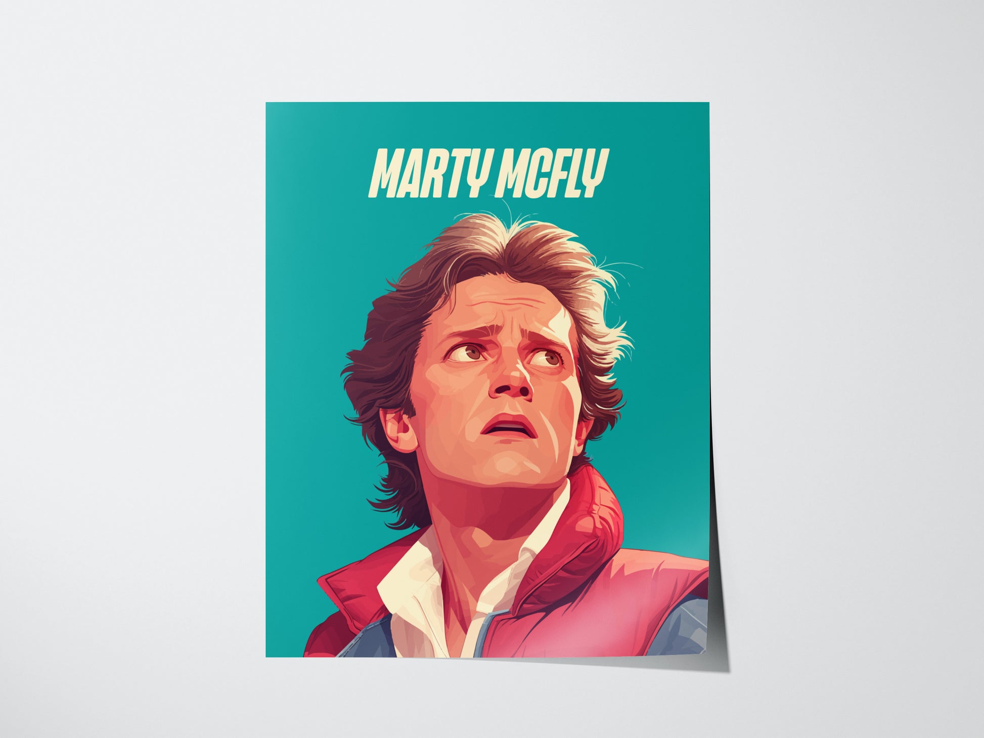 Marty McFly Poster | Back to the Future Fan Art Portrait