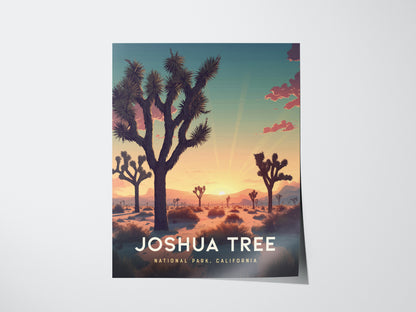 Joshua Tree National Park Poster | Desert Travel Print Wall Art