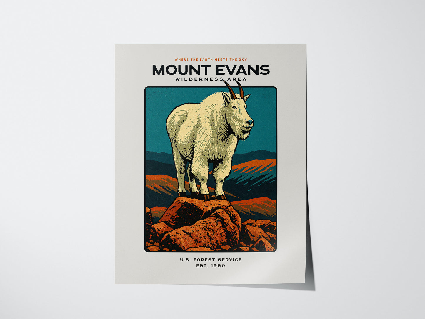 Mount Evans Poster | Colorado Wilderness Wall Art