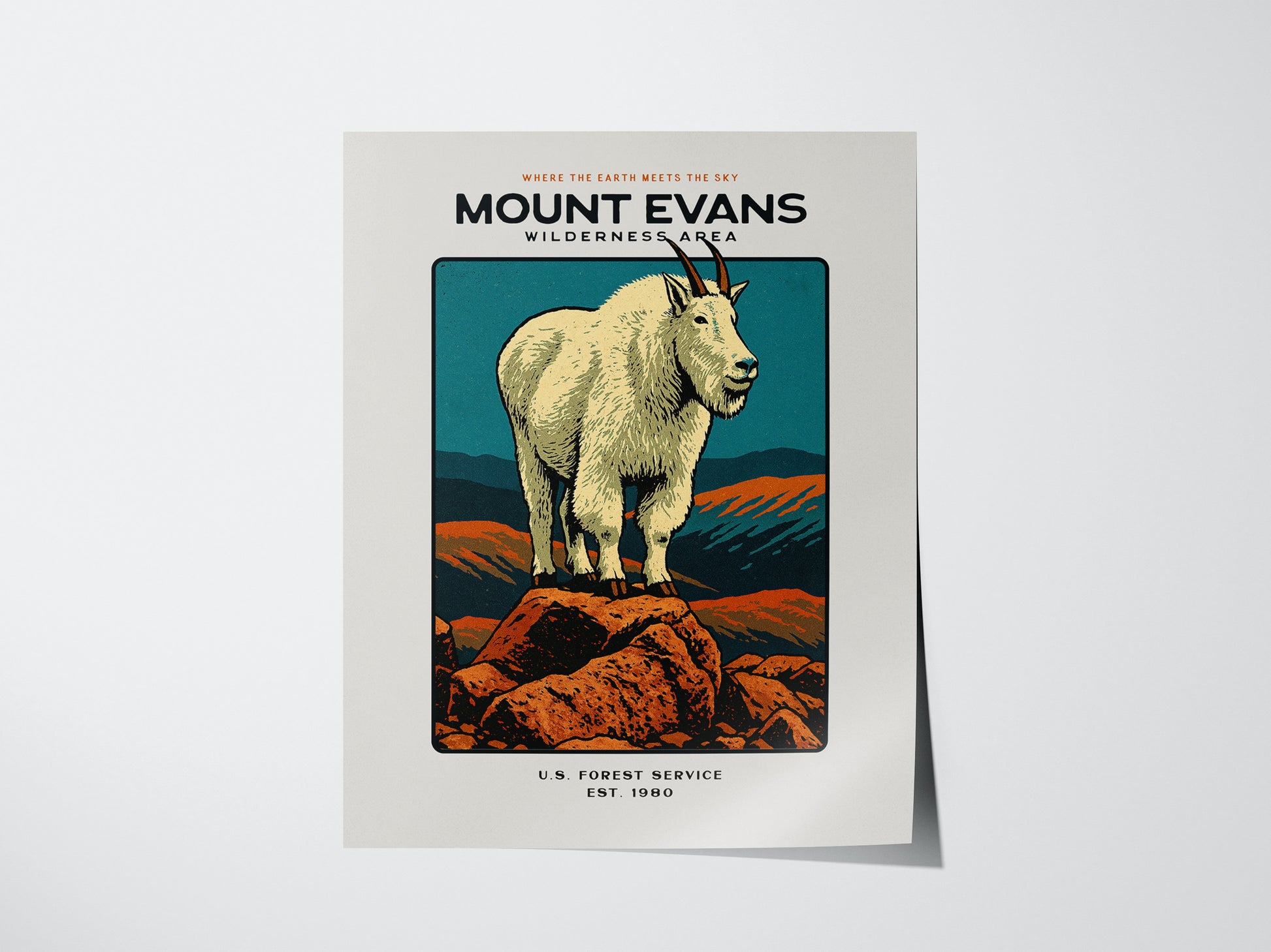 Mount Evans Poster | Colorado Wilderness Wall Art