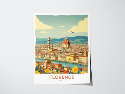 Florence Italy Poster | Europe Travel Print Wall Art | Framed or Unframed