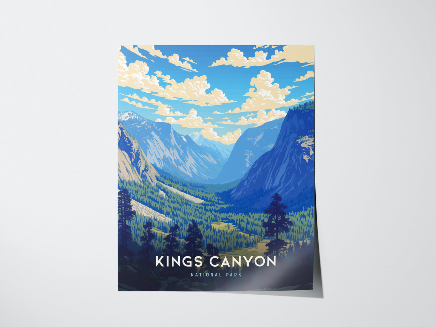 Kings Canyon National Park Poster | California Wall Art Print