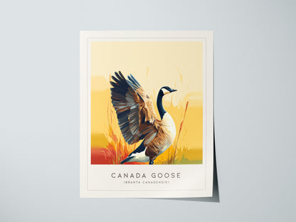 Canada Goose Poster | Majestic Migratory Bird Fine Wall Art — giclée print detail on matte paper
