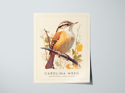 Carolina Wren Audubon Print | Bird Lover Wall Art | Framed or Unframed
