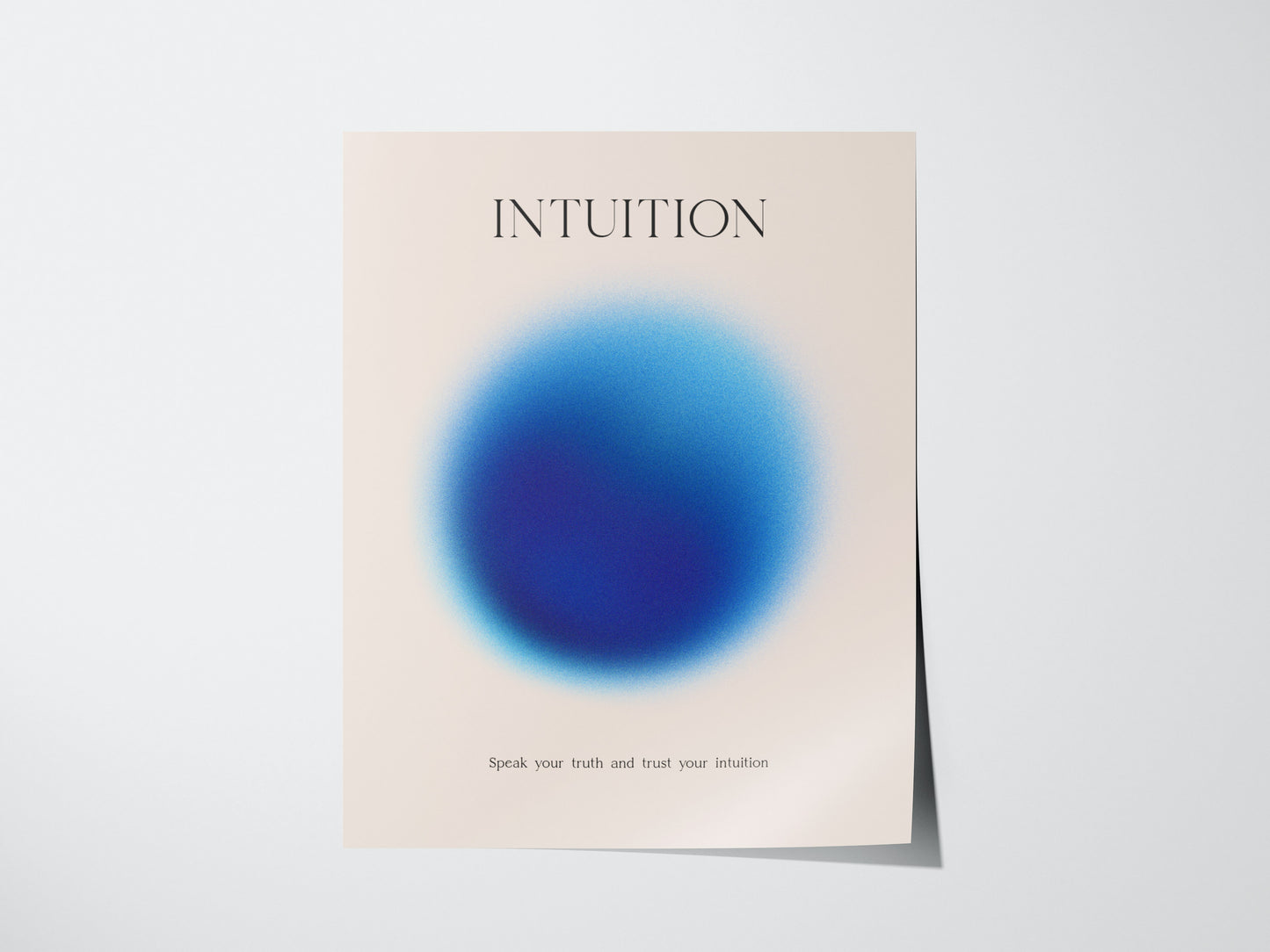 Intuition Aura Poster | Abstract Minimalist Wall Art