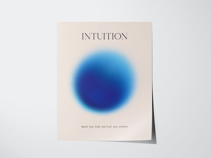 Intuition Aura Poster | Abstract Minimalist Wall Art