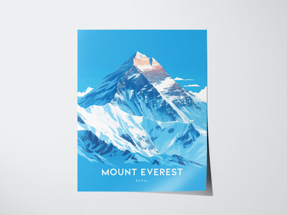 Mount Everest Poster | Nepal Himalaya Wall Art