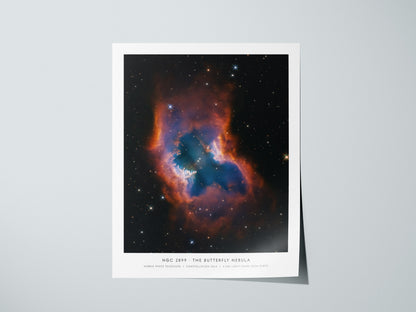 Ngc 2899 · the Butterfly Nebula Poster | Hubble Space Telescope NASA Wall Art Space Photography — giclée print detail on matt