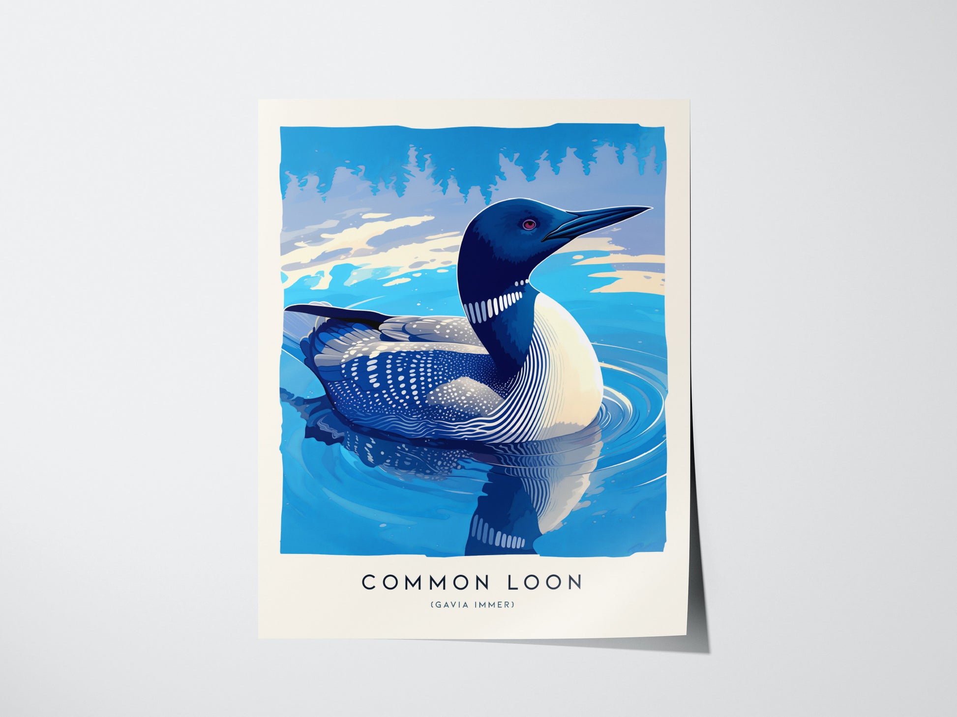 Common Loon Poster | Minnesota State Bird Wall Art | Framed or Unframed