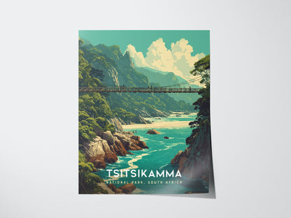 Tsitsikamma National Park Poster | South Africa Coastal Wall Art