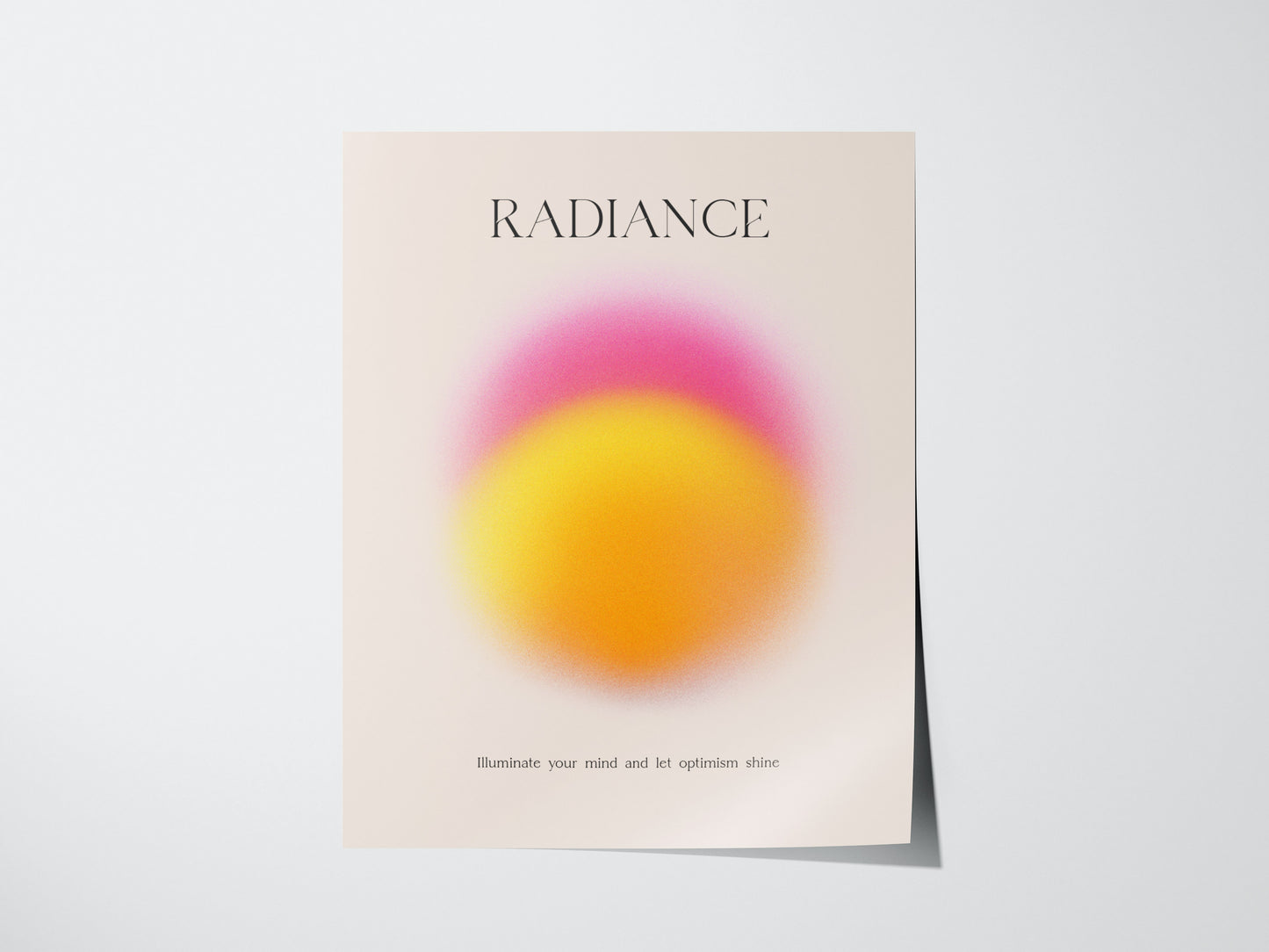 Radiance Aura Poster | Trendy Minimalist Abstract Wellness Wall Art
