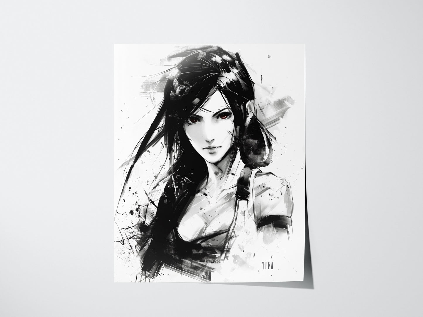 Tifa Poster | Final Fantasy VII Art | FF7 Rebirth Gaming Wall Print