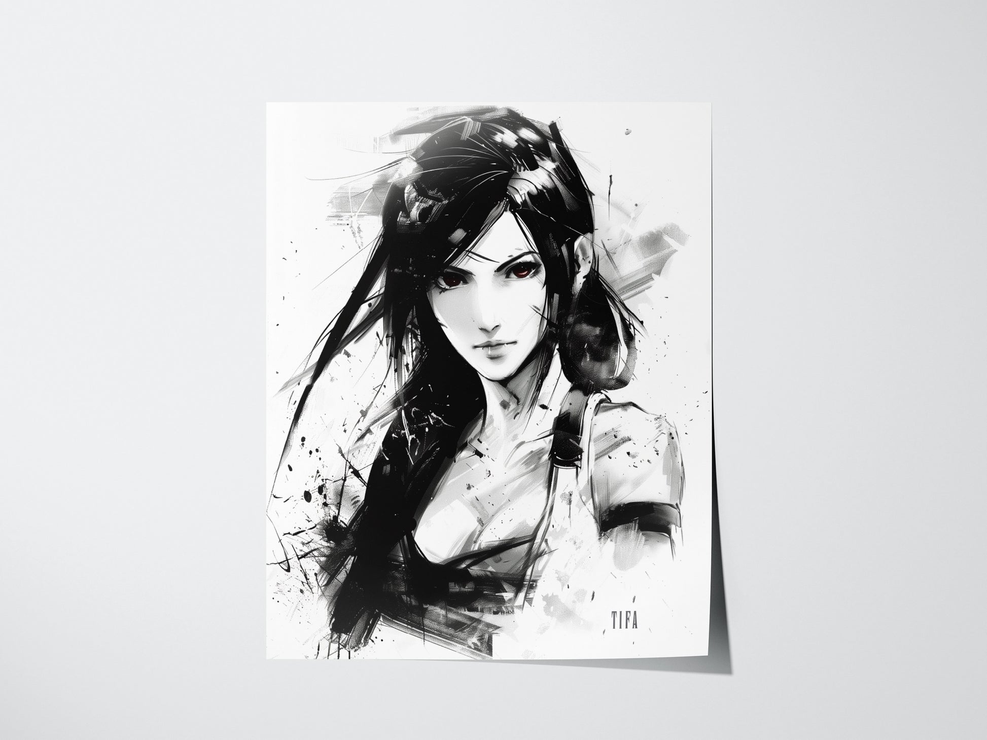 Tifa Poster | Final Fantasy VII Art | FF7 Rebirth Gaming Wall Print