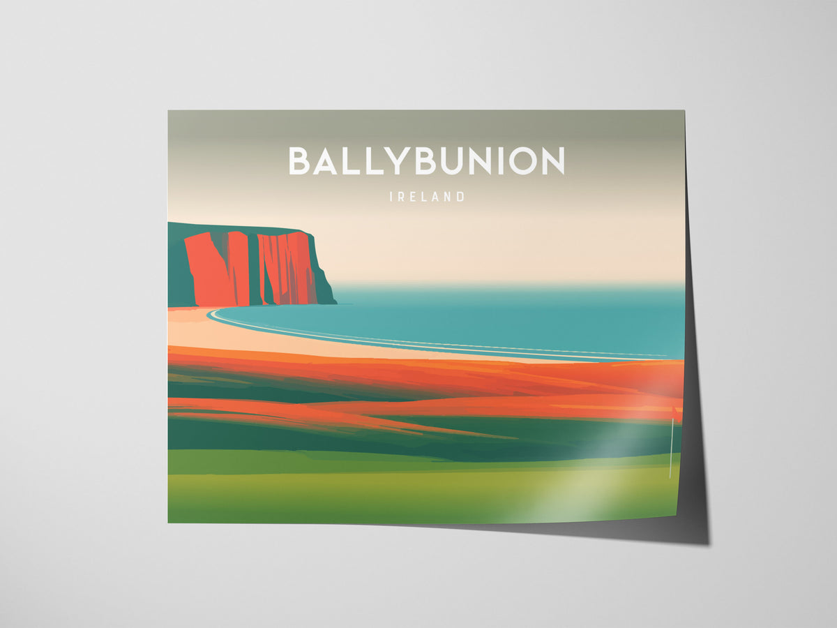 Ballybunion, Ireland Landscape Poster | Golf Wall Art & Framed or Unframed Wall Art — giclée print detail on matte paper