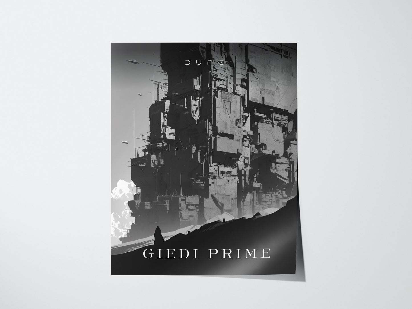 Dune Giedi Prime Poster | Sci-Fi Fan Wall Art | Framed or Unframed