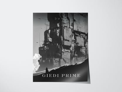 Dune Giedi Prime Poster | Sci-Fi Fan Wall Art | Framed or Unframed