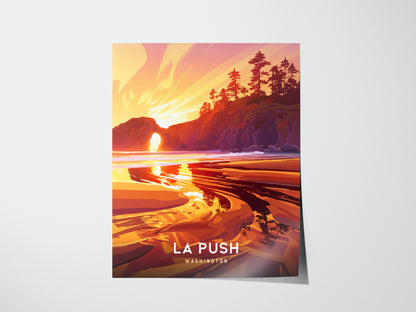 La Push Poster | Washington Olympic Coast Sea Stacks Wall Art