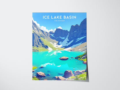 Ice Lake Basin Poster | Colorado Alpine Lake Wall Art