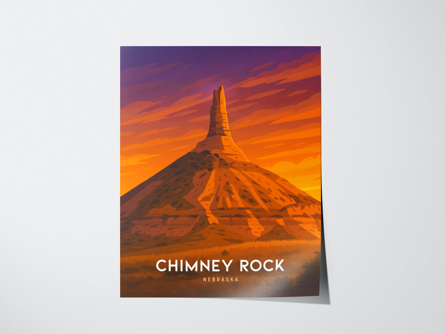 Chimney Rock State Park Poster | Asheville North Carolina Wall Art | Framed or Unframed