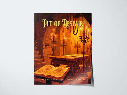 Pit of Despair Poster | Princess Bride Movie Fan Art Print