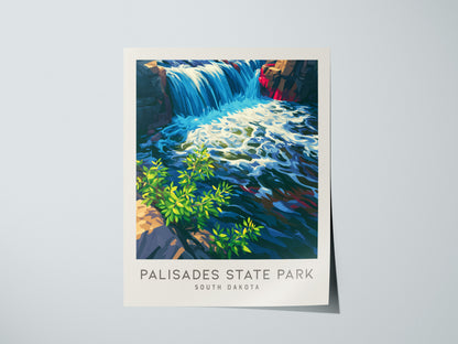 Palisades State Park Matte Border Poster | South Dakota Destination Print Travel Wall Art — giclée print detail on matte pape