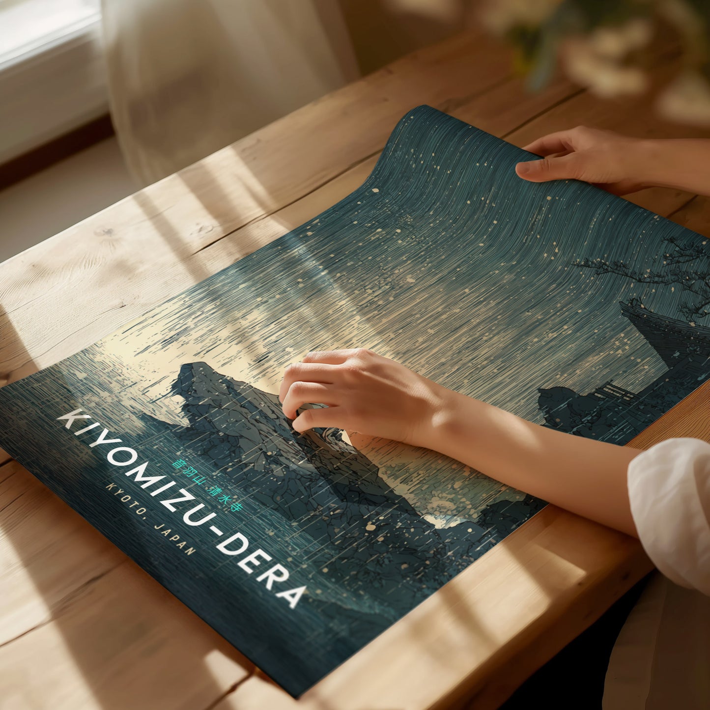 Kyoto Temple Poster | Kiyomizu-dera Japan Wall Art