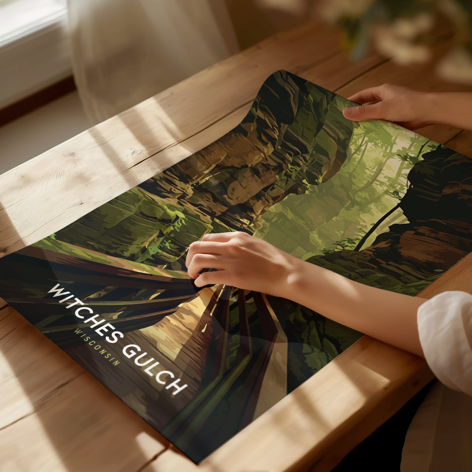 Witches Gulch Poster | Wisconsin Dells Forest Nature Wall Art