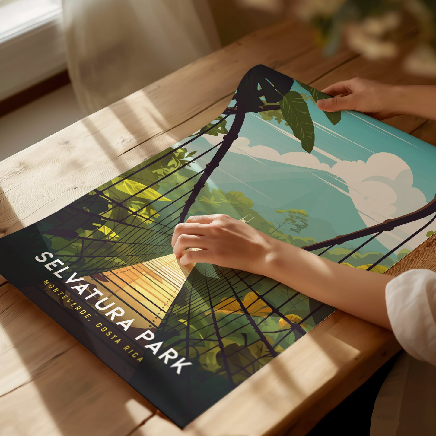 Selvatura Park Poster | Monteverde Costa Rica Cloud Forest Bridge Gift