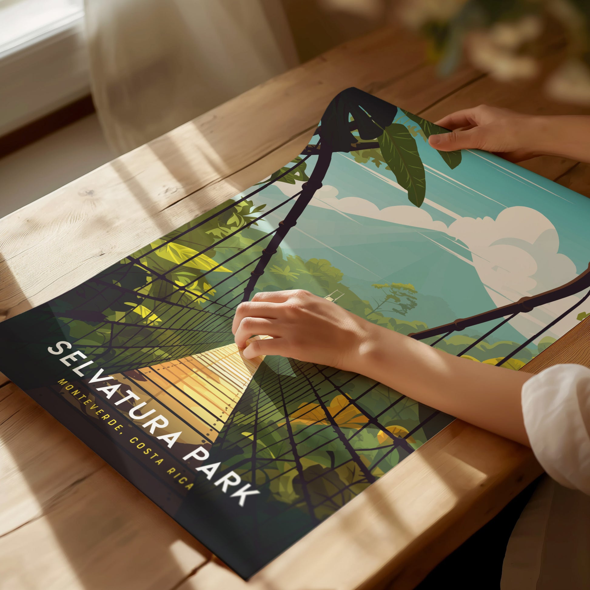 Selvatura Park Poster | Monteverde Costa Rica Cloud Forest Bridge Gift