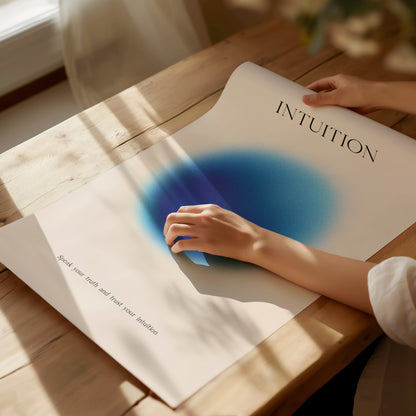 Intuition Aura Poster | Abstract Minimalist Wall Art