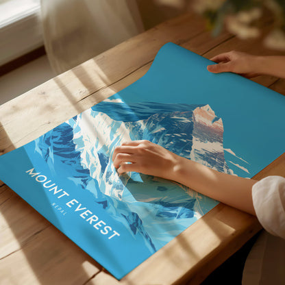 Mount Everest Poster | Nepal Himalaya Wall Art