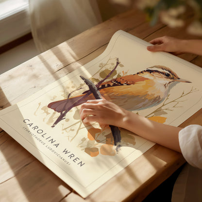 Carolina Wren Audubon Print | Bird Lover Wall Art | Framed or Unframed