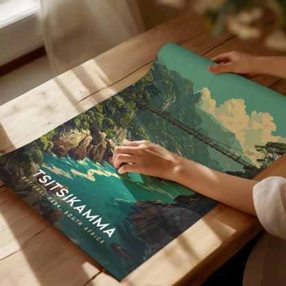 Tsitsikamma National Park Poster | South Africa Coastal Wall Art