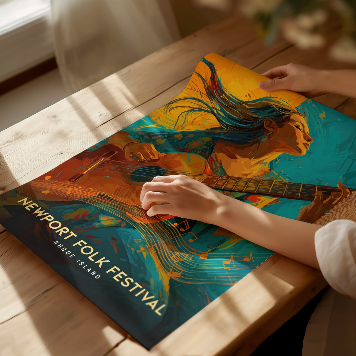 Newport Folk Festival Poster | Rhode Island Music Wall Art Print