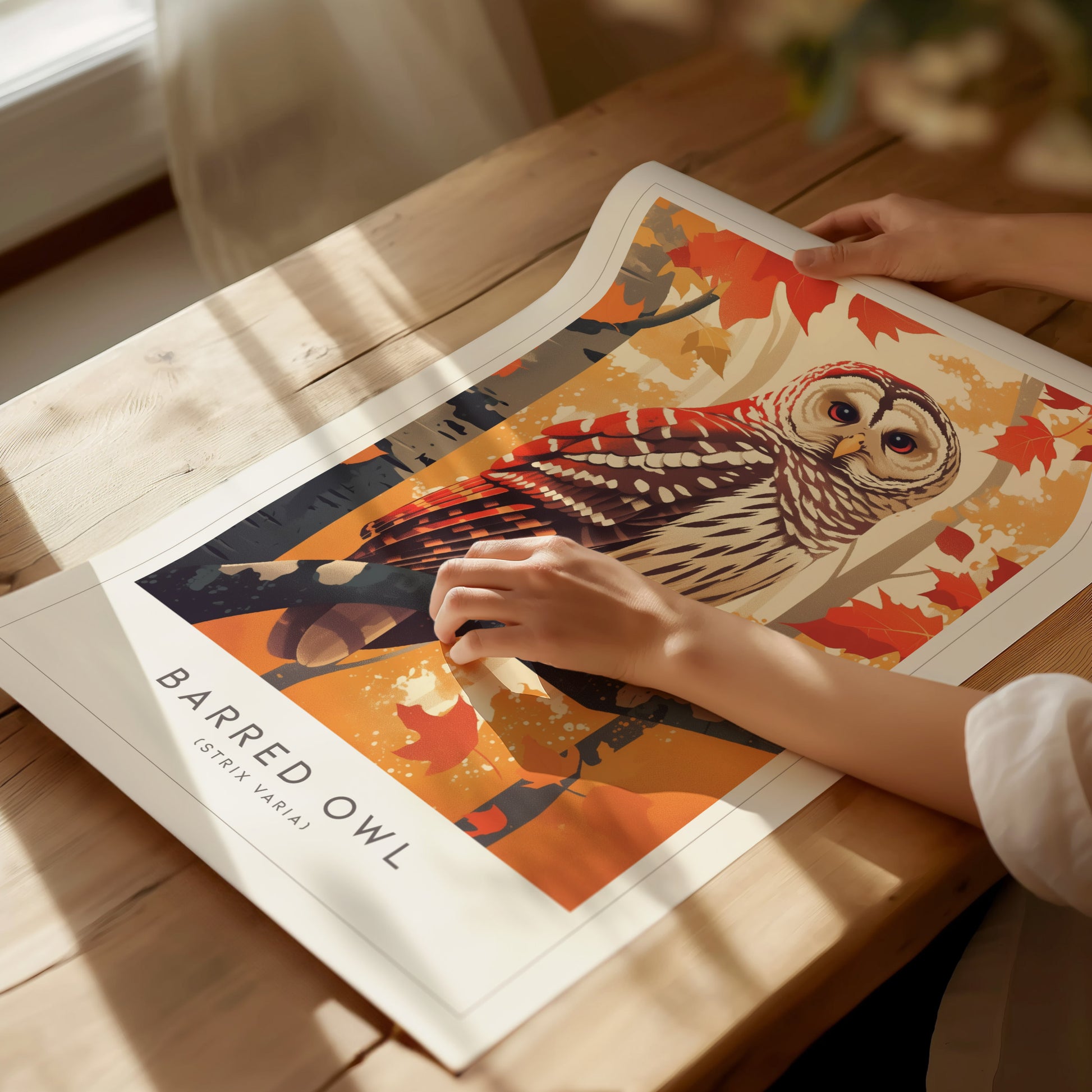 Barred Owl Audubon Print | Bird Lover Wall Art | Framed or Unframed