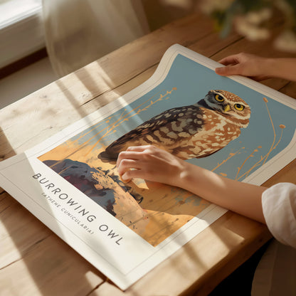 Burrowing Owl Audubon Print | Bird Lover Wall Art Print