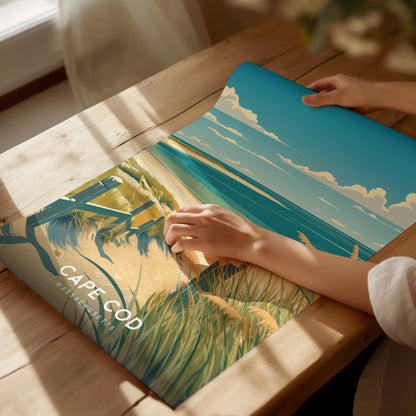 Cape Cod Massachusetts Poster | Coastal Beach House Wall Art | Framed or Unframed